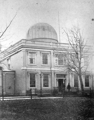 The Naval Observatory, occupies its first permanent quarters.