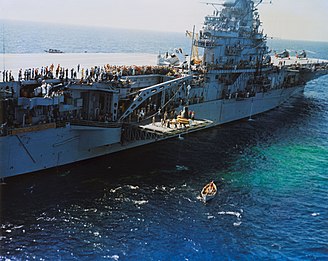 USS Kearsarge recovers the Sigma 7 capsule.